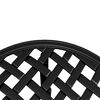 vidaXL Garden Table Black Cast Aluminum Small Durable Garden Table