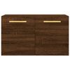 vidaXL Wall Cabinet Brown Oak Engineered Wood Medium Wall Cabinet