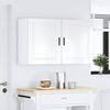 vidaXL Kitchen Wall Cabinet Set of 2 High gloss white Engineered wood