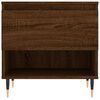 vidaXL Coffee Table Brown Oak Engineered Wood, Metal Compact