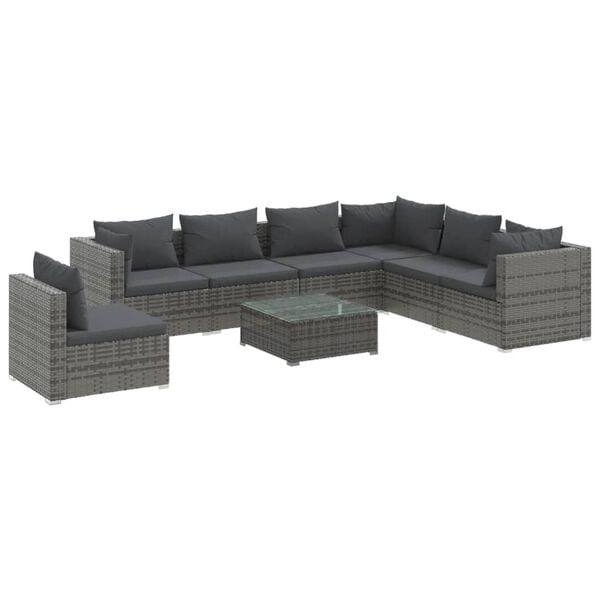 vidaXL Garden Lounge Set Grey, Anthracite