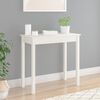 vidaXL Console Table White Solid pine wood 31.5 x 15.7 x 29.5 in Durable