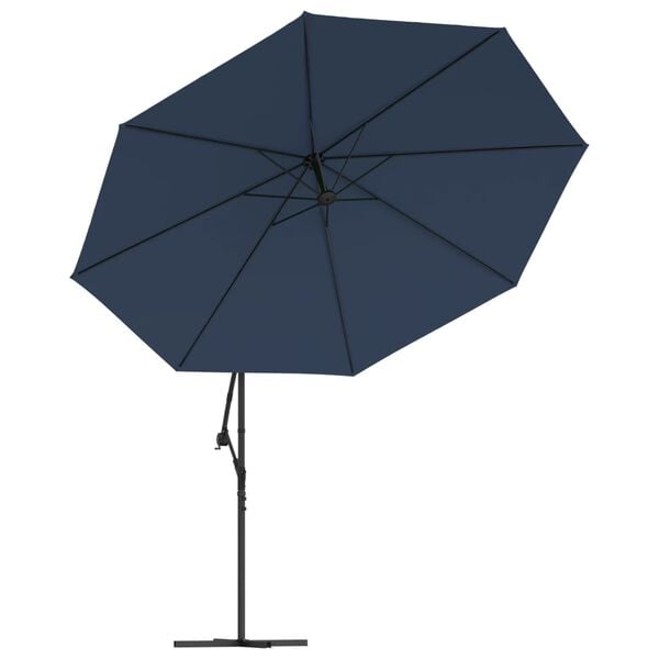 vidaXL Cantilever Garden Parasol Bold blue Polyester Large
