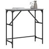 vidaXL Console Table Grey Sonoma Engineered Wood, Metal