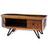 vidaXL Coffee Table Multi-color Reclaimed solid wood, Iron Standard