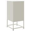 vidaXL Bedside Cabinet Set of 2 White Steel Standard Bedside Cabinet