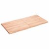 vidaXL Table Top Light brown Solid oak wood 47 in by 24 in Foldable