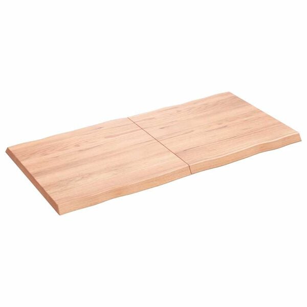vidaXL Table Top Light brown Solid oak wood 47 in by 24 in Foldable