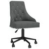 vidaXL Swivel Dining Chairs 4 pcs Dark Gray Velvet