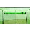 vidaXL Greenhouse Transparent green PVC, Powder-Coated Steel Small