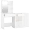 vidaXL LED Dressing Table With Cabinet White Engineered wood, acrylic