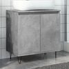 vidaXL Bathroom Cabinet Concrete Gray Engineered Wood, Iron Medium