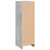 vidaXL Bathroom Cabinet Concrete Gray Engineered Wood Narrow and Tall