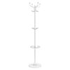 vidaXL Coat Stand White Powder-coated iron and marble