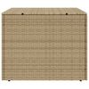 vidaXL Garden Storage Box Mix Beige PE Rattan Large Garden Storage Box