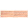 vidaXL Wall Shelf Light brown Solid oak wood 78.7 in x 19.7 in x 1.6 in