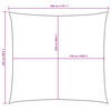 vidaXL Sunshade Sail Oxford Fabric Rectangular 8.2x9.8' Cream