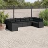 vidaXL Garden Sofa Set Black
