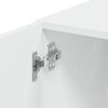 vidaXL Slim Storage Cabinet White 11.8"x16.7"x88.6" Engineered Wood