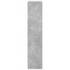 vidaXL Bookcase Concrete grey Engineered wood Medium Bookcase