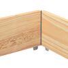 vidaXL Garden Planter Natural wood Solid pine wood 31.5 x 23.6 in