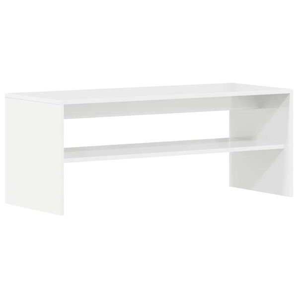 vidaXL TV Cabinet High gloss white Engineered wood Medium TV Cabinet