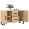 vidaXL Sideboard Sonoma Oak Engineered Wood Medium Sideboard