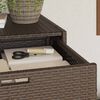 vidaXL Garden Storage Cabinet Brown PE rattan Large