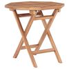 vidaXL Outdoor Table Fine sanded teak Solid Teak wood Small Foldable