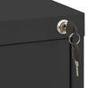 vidaXL Filing Cabinet Anthracite Steel Medium Anthracite Filing Cabinet