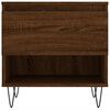 vidaXL Coffee Table Set of 2 Brown Oak Engineered wood, Metal Medium