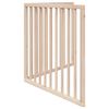 vidaXL Dog Gate Set of 2 Poplar Wood 63 in Foldable Dog Gate