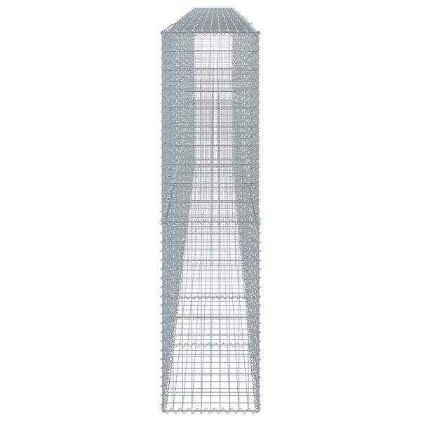 vidaXL Gabion Basket Silver Galvanized Iron Large Durable