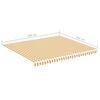 vidaXL Replacement Awning Fabric Yellow and White