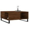 vidaXL Coffee Table Brown Oak Engineered Wood, Metal Medium Coffee Table