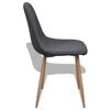 vidaXL Chair Grey Fabric