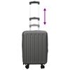 vidaXL Suitcase Folding Dark gray 34 x 23 x 55.5 cm ABS Plastic
