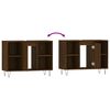 vidaXL Bathroom Cabinet Brown Oak Engineered Wood Medium