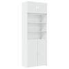 vidaXL Storage Cabinet White Engineered Wood Tall Storage Cabinet