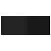 vidaXL Shelf Set of 8 High gloss black Engineered wood