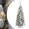 vidaXL Artificial Christmas Tree with 150 LEDs White 47.24 in