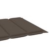 vidaXL Sun Lounger Set of 2 Teak and Taupe