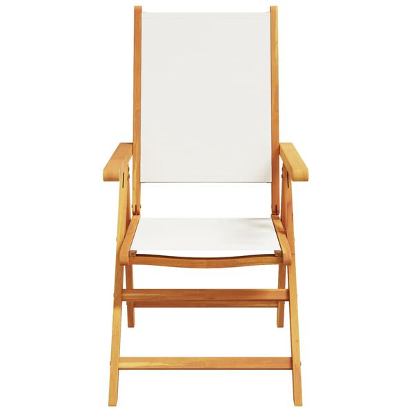 vidaXL Garden Chair Set of 8 Cream White