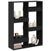 vidaXL Room Divider Black Engineered wood 39.4 in x 13.0 in x 53.1 in
