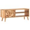 vidaXL TV Cabinet Natural Acacia Solid Acacia Wood 39.4 x 13.8 x 15.7 in