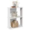 vidaXL Bookcase White Engineered Wood 23.6x11.8x31.5 in Bookcase