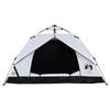 vidaXL Camping Tent Dome 3-Person White Blackout Fabric Quick Release