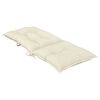 vidaXL Highback Chair Cushion Set of 2 Cream Polyester, PP hollow fiber
