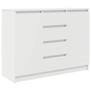vidaXL Sideboard White Engineered wood Medium Sideboard Rectangular