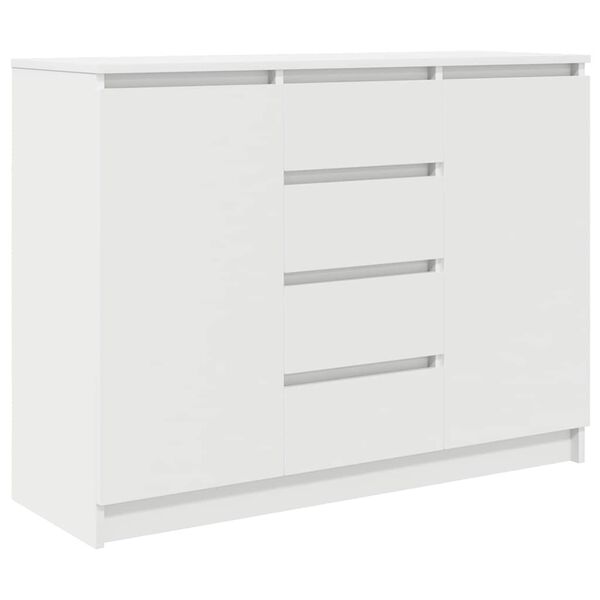vidaXL Sideboard White Engineered wood Medium Sideboard Rectangular